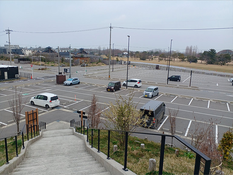 道の駅 KOKO黒部の駐車場