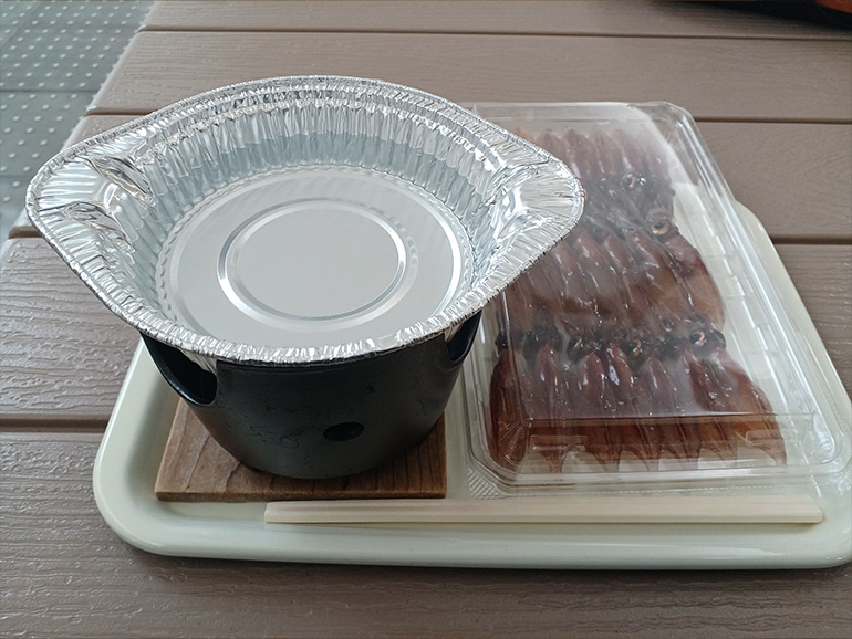 ホタルイカのしゃぶしゃぶ