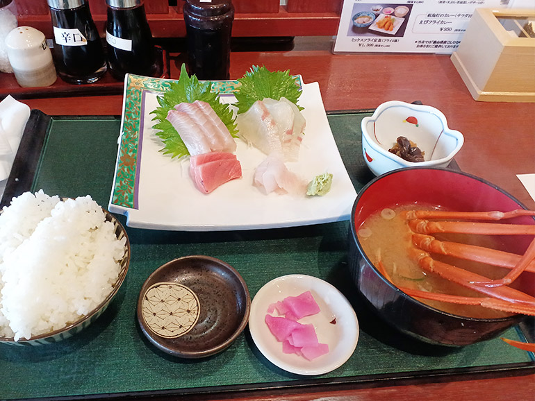 魚の駅 生地の食事