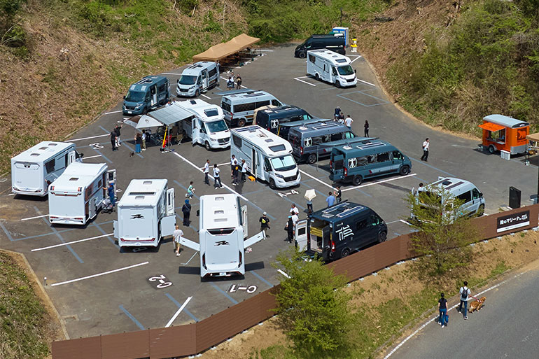 さがみ湖MORI MORI 第四駐車場全体