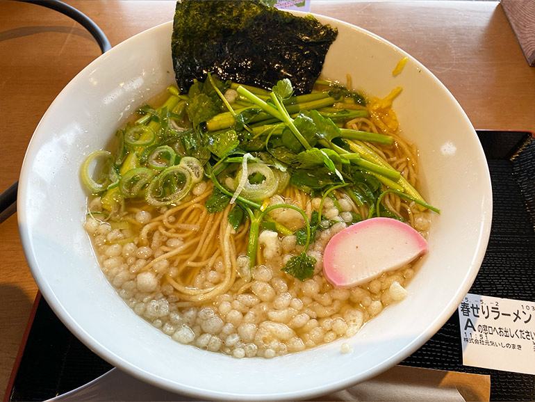 春せりラーメン