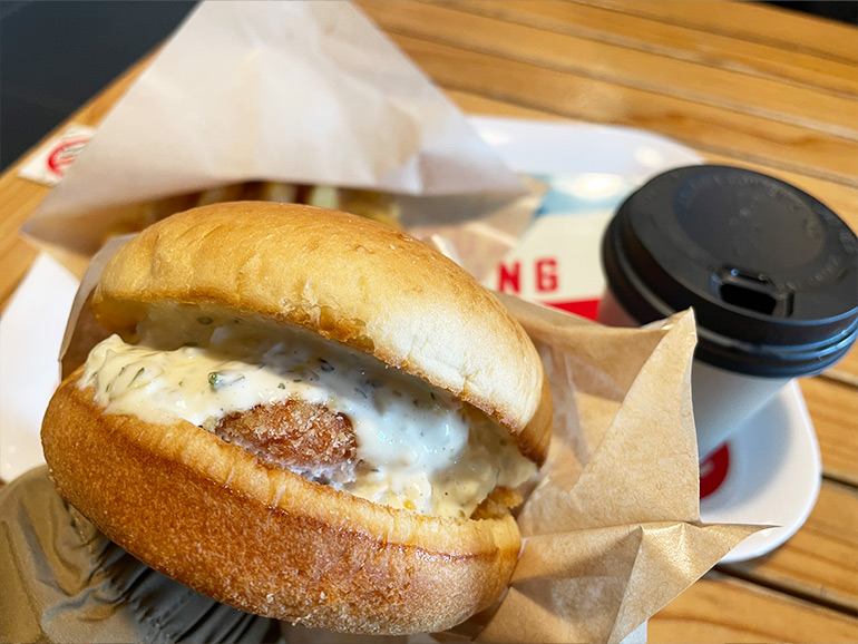 道の駅おながわでの食事