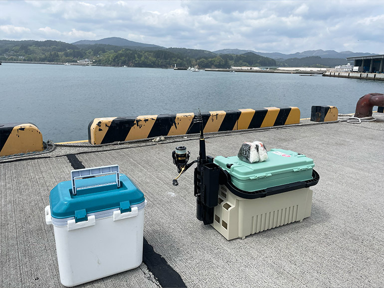 道の駅さんさん南三陸の近くの漁港