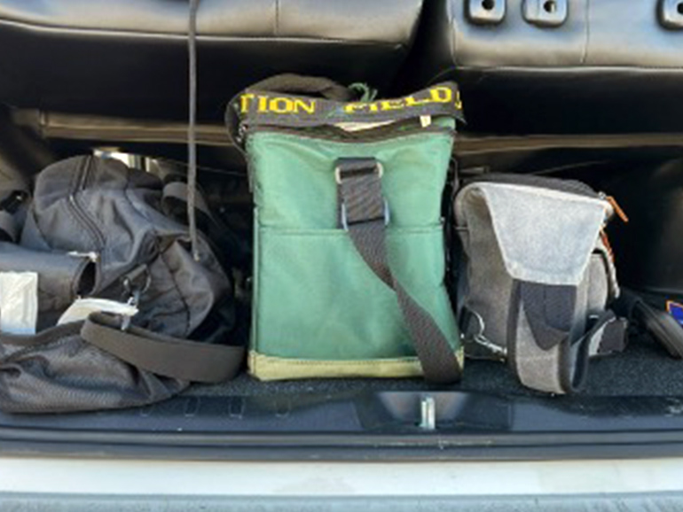 クーラーバッグの収納場所