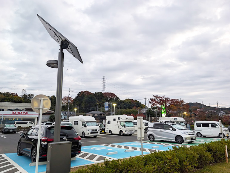 道の駅おがわまちの駐車場