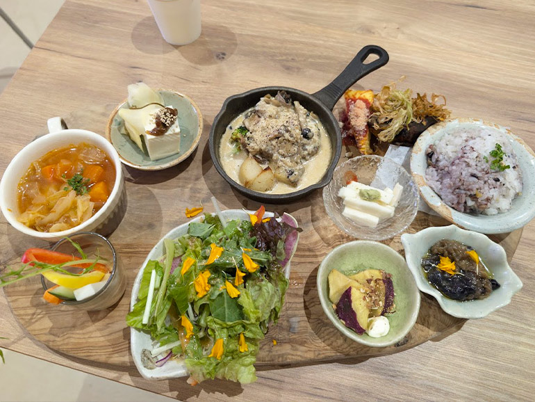 道の駅おがわまちの「里山農園プレート」