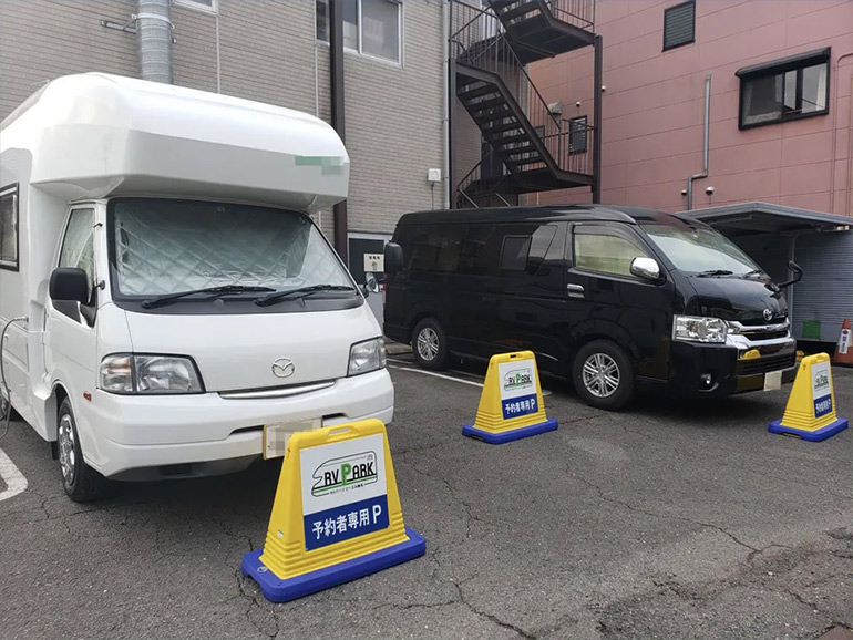 RVパークビーエル桑名の駐車場