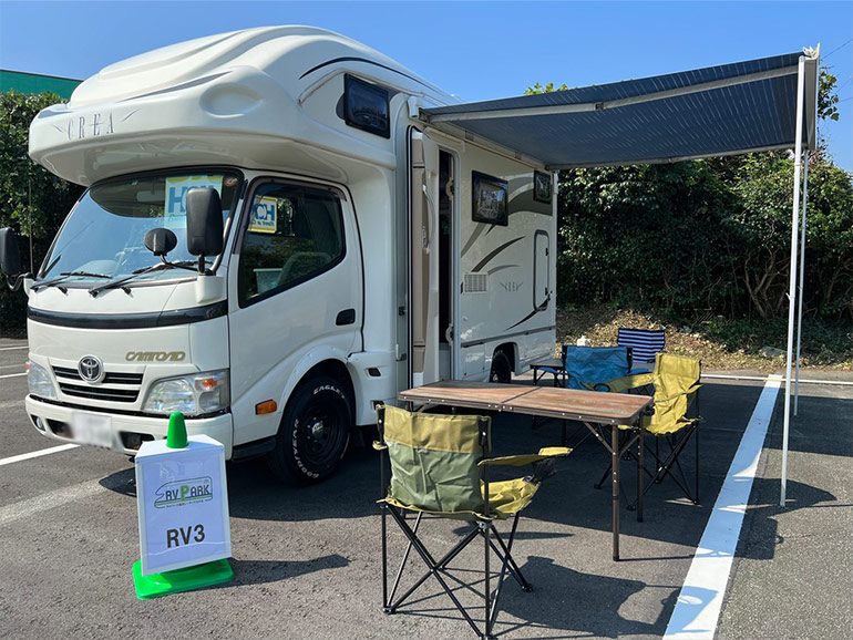 RVパーク 鳥羽シーサイドホテルの駐車場