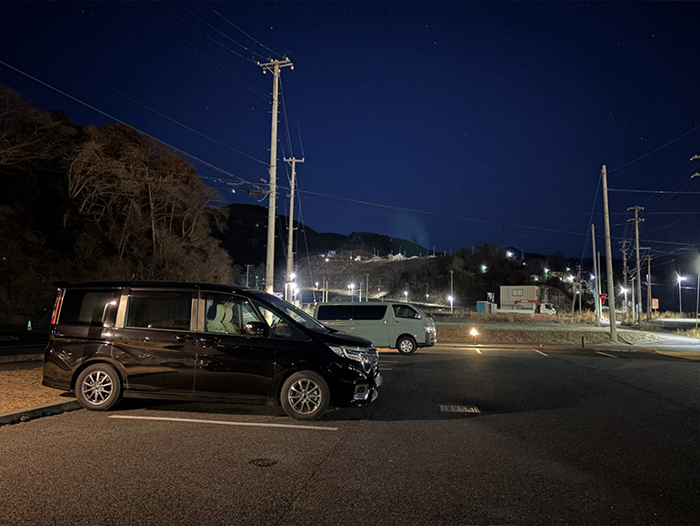道の駅の駐車場