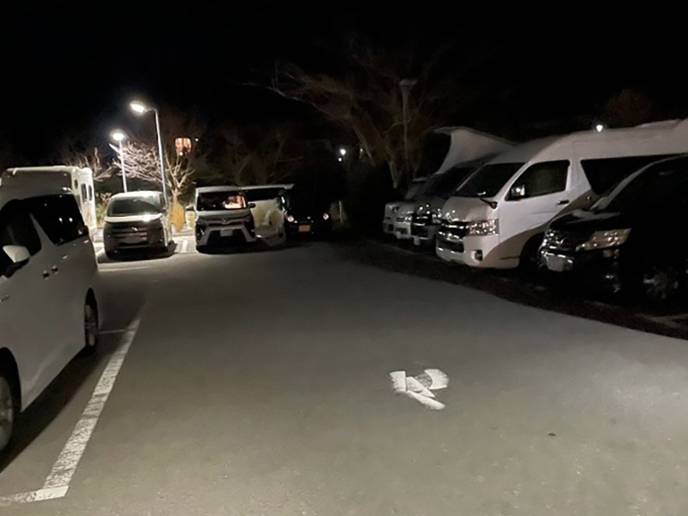 道の駅くるら戸田の駐車場