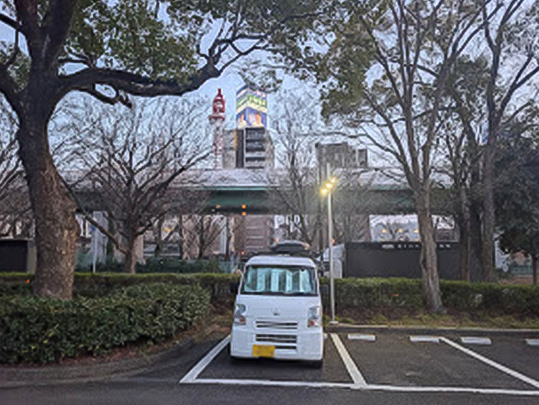 白川公園の駐車場