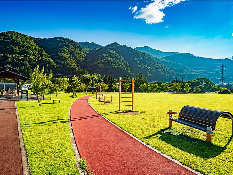 道の駅あがつま峡の景色