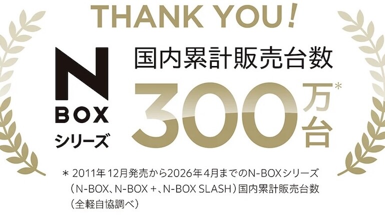 N BOX300万台突破