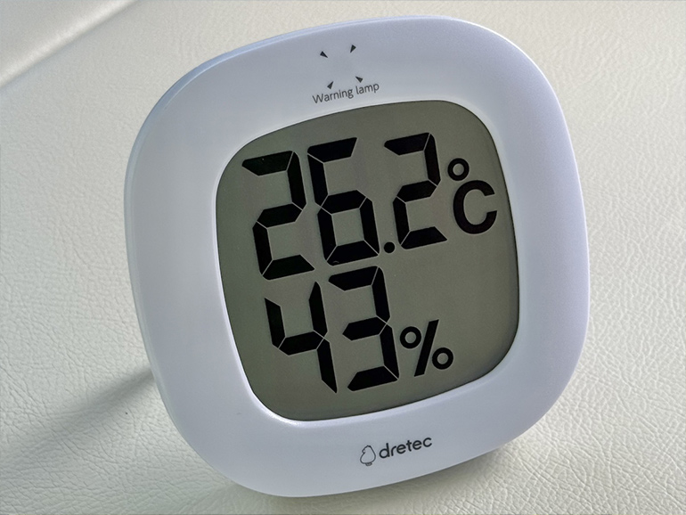 26.2℃を示す車内の温度