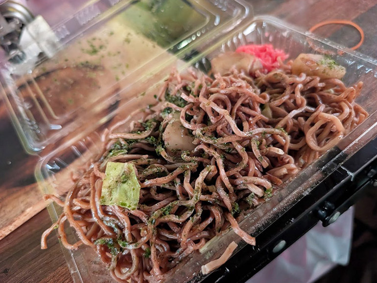 栃木市名物・じゃがいも入り焼きそば「櫻井支店」の焼きそば