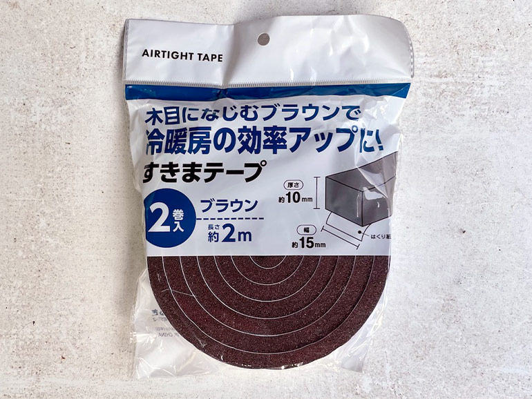 Seriaの「すきまテープ」