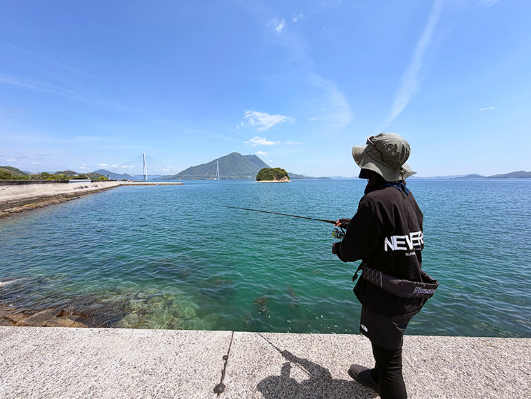 大三島で釣り