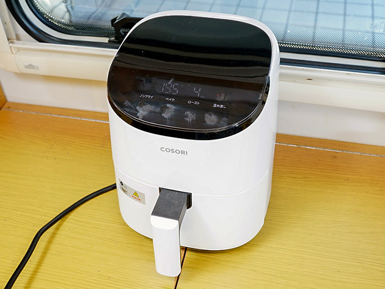 キャンピングカーで使用するノンフライヤー