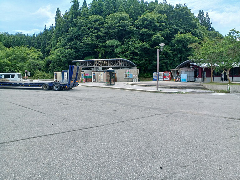 道の駅 桜峠の駐車場
