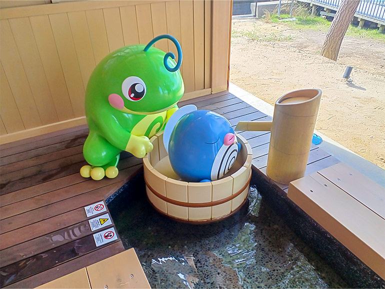 わくらポケモン足湯のポケモン
