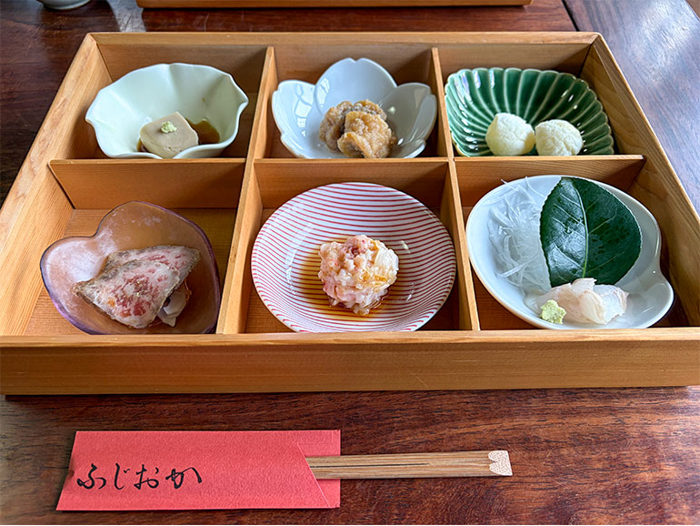 いか活き造りふじおかのコース料理