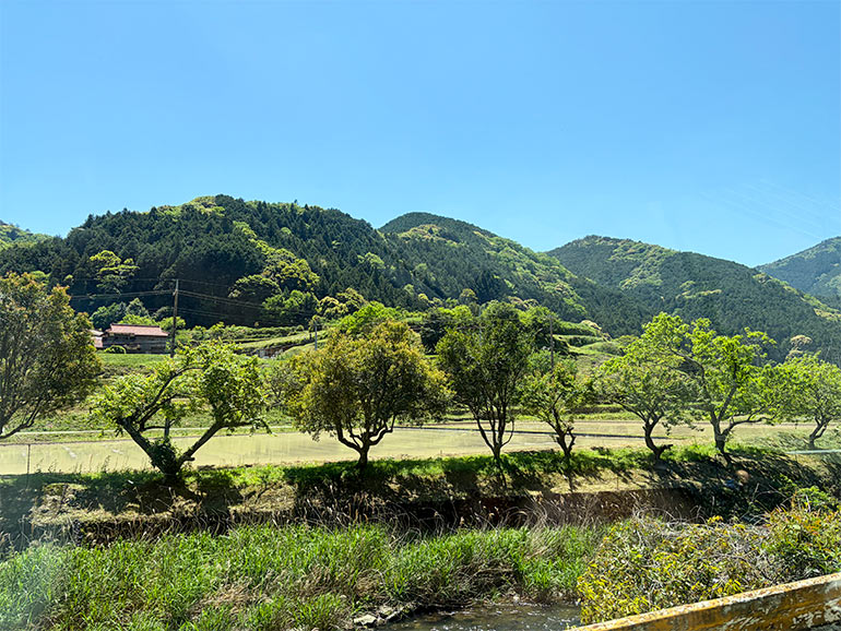 山口県のドライブ風景