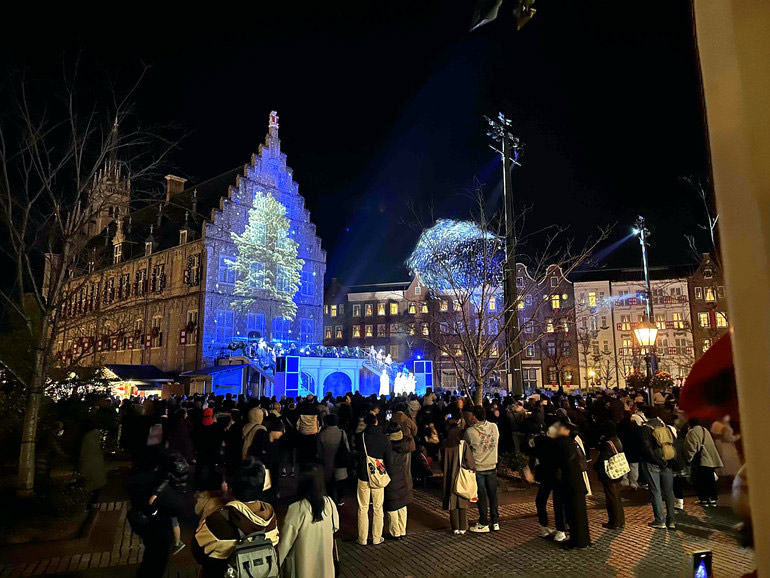 ハウステンボスの夜の景色