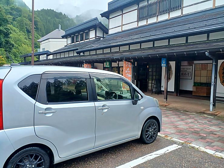 車中泊の時の様子