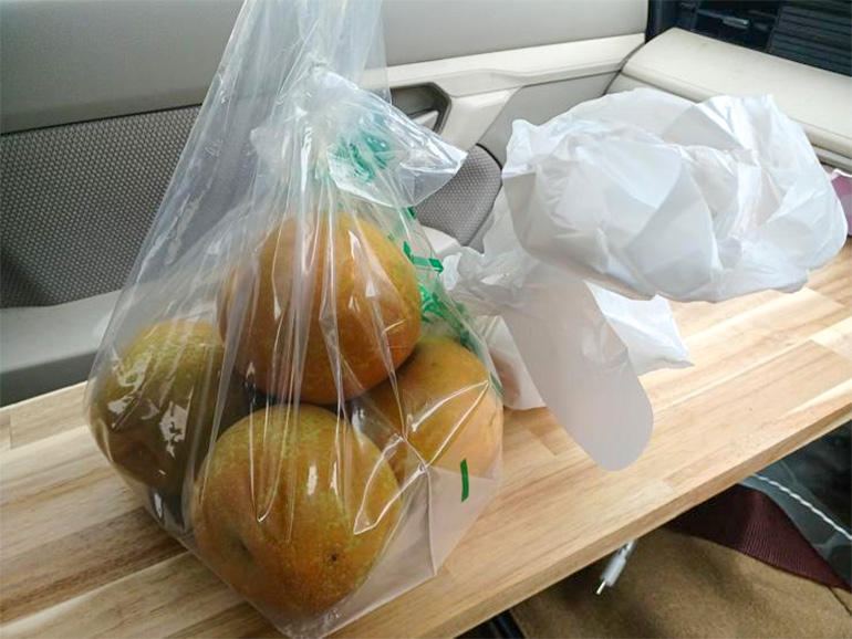 呉羽梨直売所で販売している梨