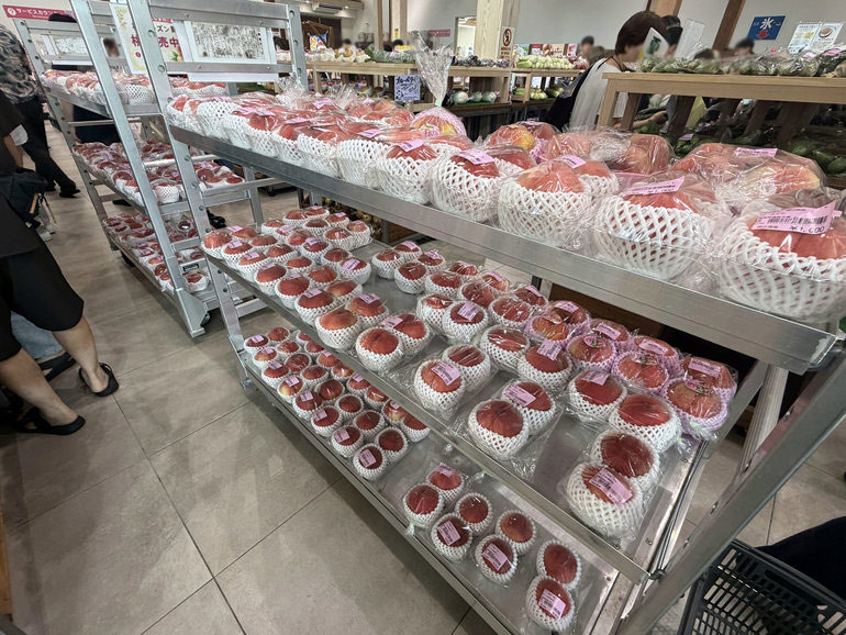 道の駅 ふくしまで販売している桃