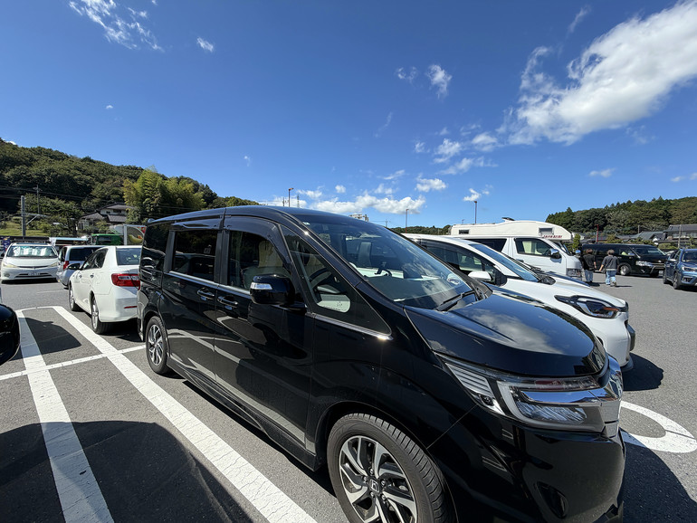道の駅 かさまの駐車場