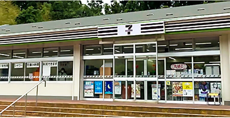大積PA(上り)の外観