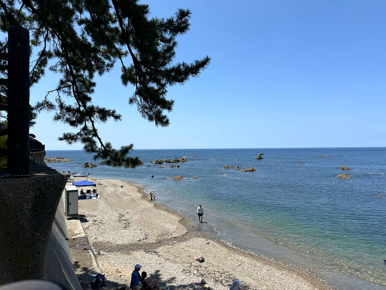 越前海岸の様子