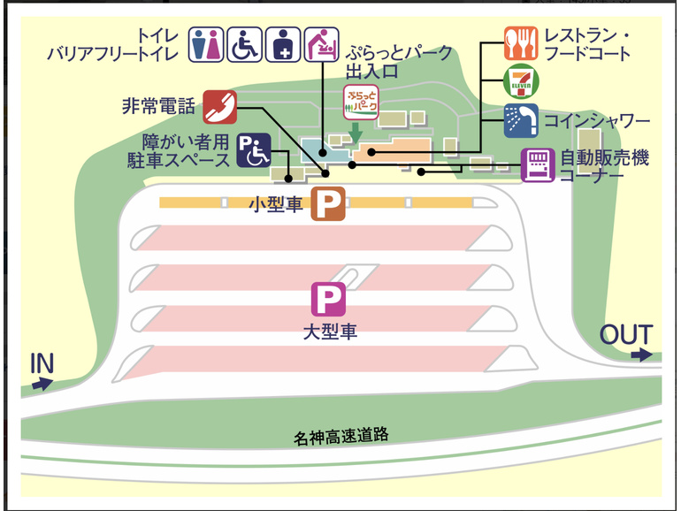 伊吹PA(上り)の地図